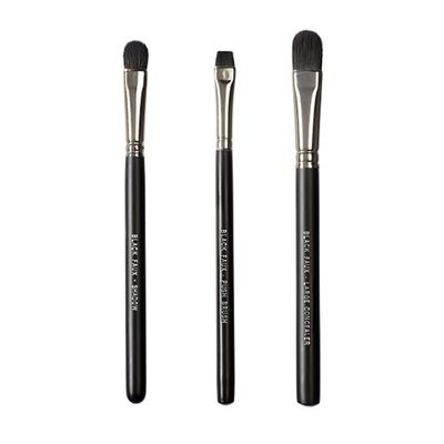 Vegan Love - Set di pennelli con setole sintetiche nr. BKFT19, colore: nero