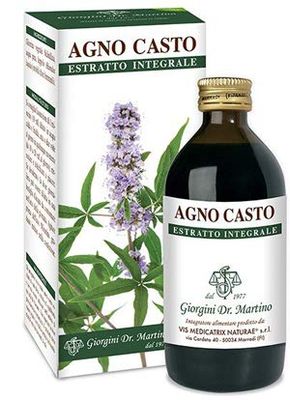 Dr Giorgini Integratore Alimentare, Agno Casto Estratto Integrale Liquido Analcoolico - 200 ml