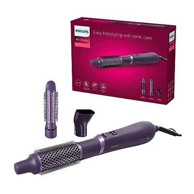 Styler ad aria Philips serie 3000 - Styler per capelli con beccuccio, spazzola termica da 38 mm e spazzola con setole retraibili da 30 mm (modello BHA305/00)