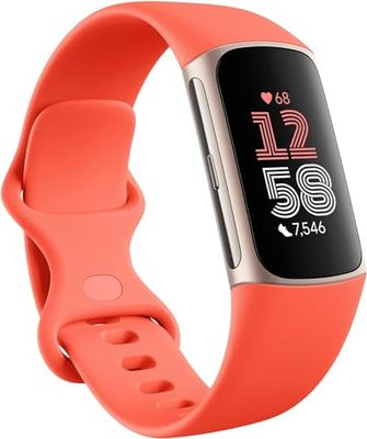 Fitbit Rastreador de Actividad Google Charge 6 con membresía Premium de 6 Meses incluida, 7 días de duración de la batería y Google Wallet y Google Maps