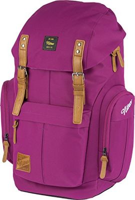 Plecak dzienny w stylu retro z wyściełaną kieszenią na laptopa, plecak szkolny, plecak turystyczny lub plecak uliczny, różowy (Grateful Rosa), Einheitsgröße, Miejski