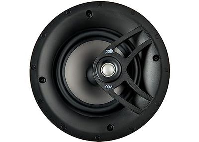 Polk Audio V 60 - Altavoces empotrables en Techo de Alto Rendimiento, Color Blanco