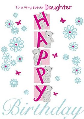 Biglietto di auguri di compleanno per figlia, 25,4 x 17,8 cm – Piccadilly Greetings