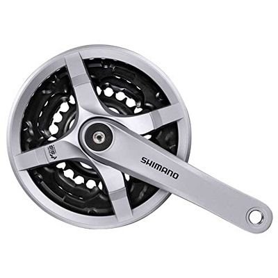 SHIMANO Fc-ty501 Vierkant 6/7/8-fach Bielas, unissexo para adultos, prata, 175 mm