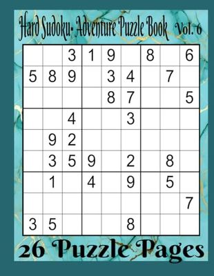 Hard Sudoku-Adventure Puzzle Book Vol. 6