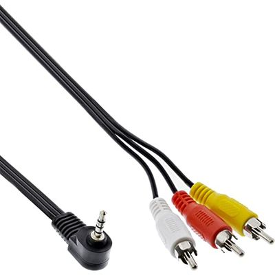 InLine 19864 Cavo Videocamere/Tv, Nero