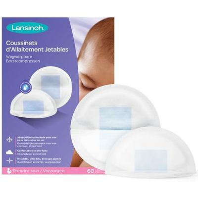 Lansinoh Coussinets d'allaitement jetables 60Pc
