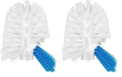 OXO Good Grips Toilet Brush with Rim Cleaner Replacement Head Refill,White,14 x 11 x 20 cm (Pack of 2)