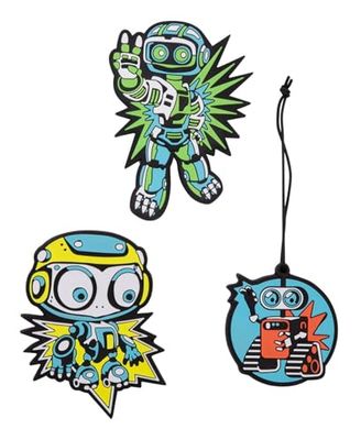 DerDieDas Wechselbuttons Blue Robot, Blue Robot, One Size, Luggage
