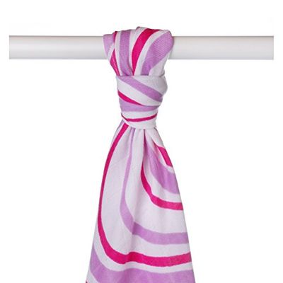 XKKO bmb09 LP-0029 A Bambou Couche Serviettes à langer, allaiter, comme tapis ou couverture légère, couches 90 x 100 cm Violet