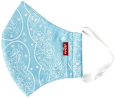 Levi's Unisex 1pk Reusable Face Cover Bandana, Topaz, S