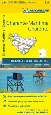Charente-Maritime Charente - Michelin Local Map 324: Map