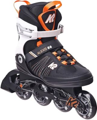 K2 Skates Femmes Patins en Ligne Alexis 80 Black-Orange — Black - Orange — EU: 36 (Mondo: 230 / cm: 23 / UK: 3.5 / US: 6) — 30E0874