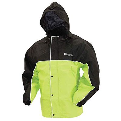 Frogg Toggs FT63133-148LG Road padda reflekterande jacka, hivis grön/svart