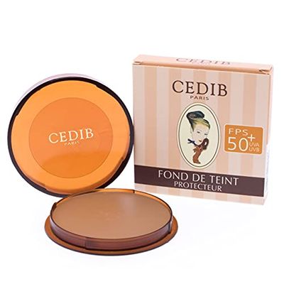 Cedib Paris Maquilhagem creme protetor Fps 50+, Fond de Teint Protecteur, Velours 15 g