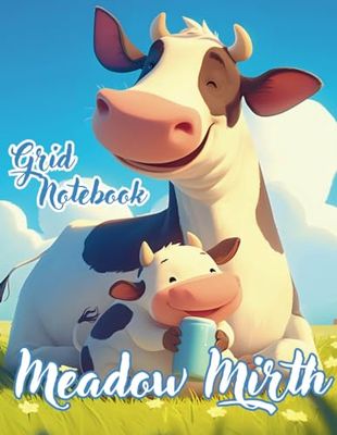 Meadow Mirth: Grid Notebook