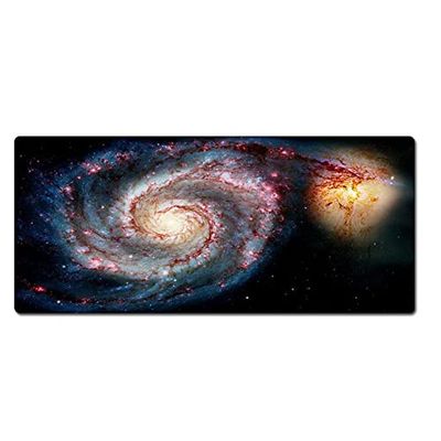Morian Gaming muismat 300 * 900 * 3 mm dromerige sterrenhemel antislip en waterdichte computermuismat met gestikte randen voor gaming, kantoor en thuis (G-633)
