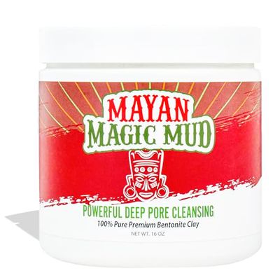 Mayan Magic Mud Powerful Deep Pore Cleansing Sodium Bentonite Clay For Unisex 16 oz Cleanser