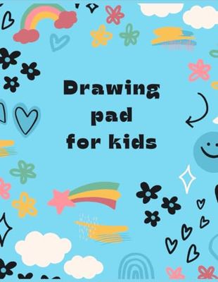 Drawing pad for kids blank: ages 3+ 120 pages 8.5*11 size