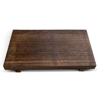 Lyfe Simple Rehausseur en bois pour décoration - Support rustique - Petit plateau en bois fait à la main - Porte-savon pour évier de cuisine, porte-savon, plateau en bois pour salle de bain
