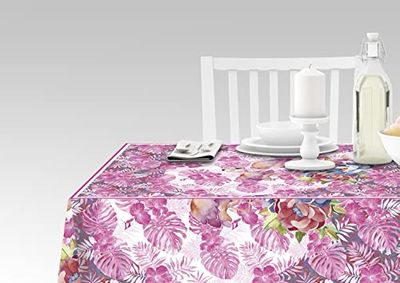 Doge Milano Nappe avec impression numérique, 100% Made in Italy Nappe antidérapante pour salle à manger, lavable et antitache, Modèle Hermes - Roncone, cm 180x140