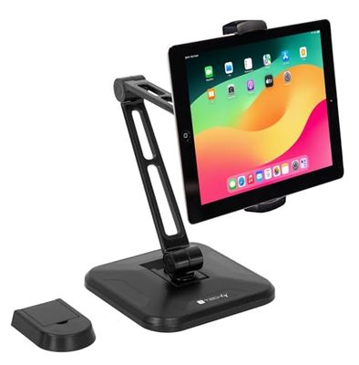 Ramię biurkowe/ścienne do Tabletu i iPad 4,7-12cali regulowane czarne