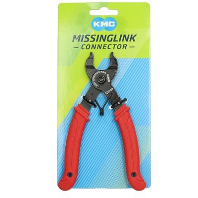 KMC Conector de ligação faltante alicates de corrente, unissexo, vermelho, universal