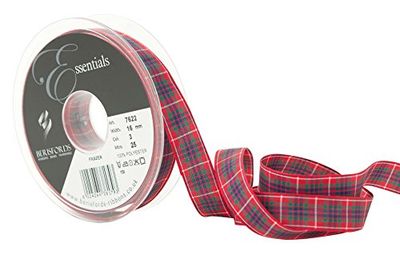 Berisfords Polyester Tartan, Frazer, 10.4 x 10.4 x 2 cm