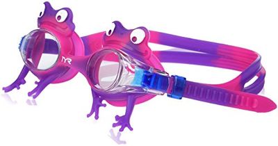 Tyr SWIMPLE Frog Lunettes de Natation Enfant Mixte, Clear/Pink/Purple, S