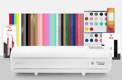 Siser Juliet® Pacchetto Vinile – Plotter da Taglio ad Alta Definizione con Vinile Autoadesivo, Spatolina e Accessori – Ideale per Carta, Etichette, Decorazioni e Crafting