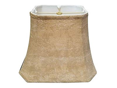Royal Designs Rectangle Cut Corner Lamp Shade, Mouton, (7 x 9) x (10.25 x 16) x 12.25