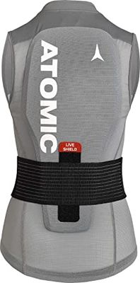 ATOMIC Gilet di Protezione dorsale da sci per donna, Live Shield Vest W, Taglia S, Grigio, AN5205042S