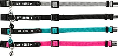 Trixie Gatto Collare con l'indirizzo, Nylon, colori assortiti