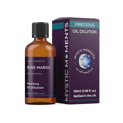 Mystic Moments | Rose Maroc Absolute Precious Oil Dilution 100ml 3% Jojoba Blend Perfect for Massage, Skincare, Beauty and Aromatherapy