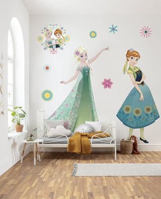 Disney zelfklevende en contourgesneden vlies-fotobehang van Komar - Frozen Springtime XXL - afmetingen: 127 x 200 cm - muursticker, kinderkamer