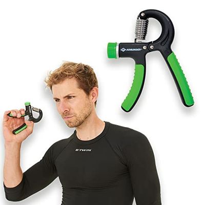 Schildkröt Entrenador de Músculos de Mano Hand Trainer Pro, Dureza Ajustable, Negro/Verde, 960122