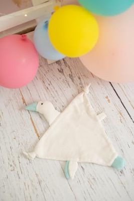 Doudou bebe pato blanco
