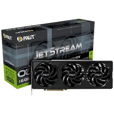 Palit Kaart+Grafiek+Nvidia GeForce+RTX+4070+Ti+Super+Jetstream+OC+16GB