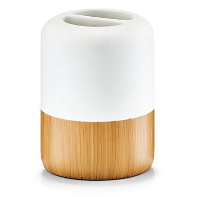Zeller 18473 - Vetro Spazzolino da Denti (7,5 x 9,8 Centimetri, produciamo e Acciaio), Beige