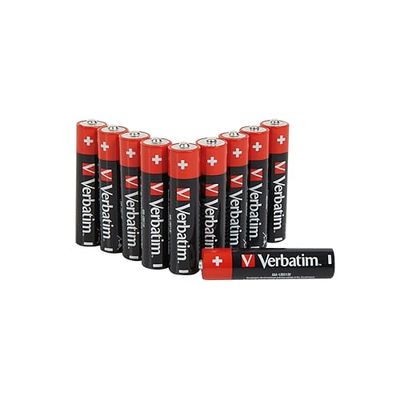 VERBATIM Pilas alcalinas AAA Premium I 1,5V I AAA-LR03 Micro I Pilas AAA I Pilas para Reproductor de MP3, cámara, Control Remoto, rasuradora y más I Pila alcalina Premium I 10 Unidades