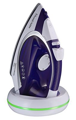 Russell Hobbs Strijkijzer [Snoerloos Met Basisstation] Supreme Steam Snoerloos (2400W, 135 g/min Extra Stoomstoot, 300 ml, Keramische Strijkzool, max. 25 sec Strijktijd) Stoomstrijkijzer 23300-5