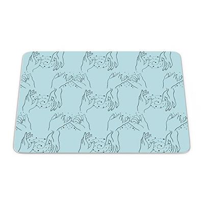 Questo Casa, Tappetino per mouse con stampa digitale, antiscivolo, per ufficio, dimensioni: 22 x 18 cm