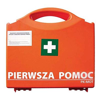 Pk-Mot AZP110 - Valigetta per pronto soccorso, misura 8, 27 x 27 x 9,5 cm, colore: Rosso