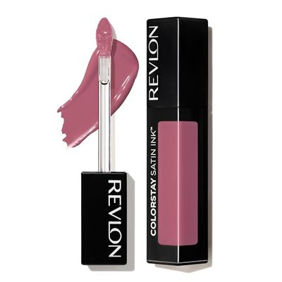 Revlon Colorstay Satin Ink, Rossetto Base di olio di semi di ribes nero, lunga tenuta N009 Speak Up