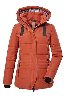 G.I.G.A. DX Femme Veste matelassée avec capuche amovible/veste fonctionnelle aspect duvet GW 25 WMN QLTD JCKT, dark apricot, 48, 39930-000