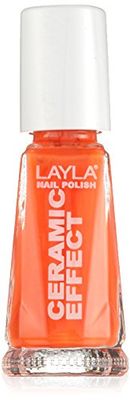 LAYLA SMALTO LAYLA CERAMIC EFFECT FLUO N.109 Neon Fluo, Colore Fluorescente Smalto Unghie Estate 10ml