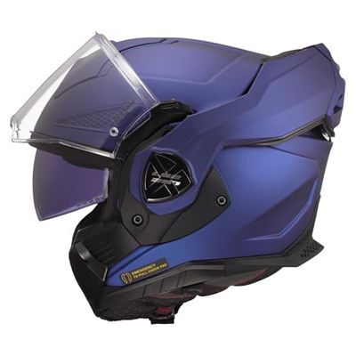 LS2, Modular Motorcycle Helmet ADVANT X SOLID Navy Blue, XS