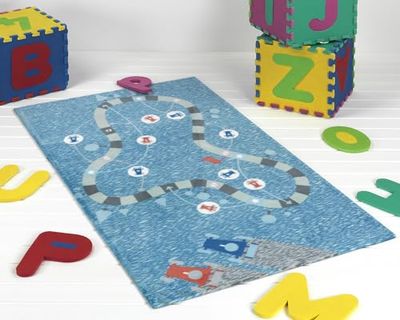 MANTAS MORA - Tapis pour Enfants Velours et Antidérapant 100% Polyester Microfibre Toucher Super Doux Doux Doux Jeux Spéciaux H04