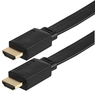 Pro Signal PSG91323 High Speed HDMI-kabel, Mannelijk naar Mannelijk, Plat, Laag Profiel, Verguld, 3 m, Zwart