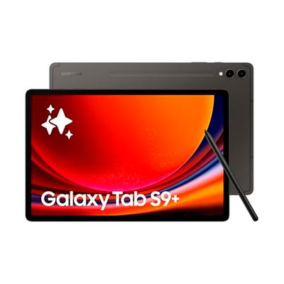 Samsung Galaxy Tab S9+ Tablette avec Galaxy AI, Android, 12.4" 512Go de Stockage, Lecteur MicroSD, Wifi, S Pen Inclus, Anthracite, Exclusivité Amazon Version FR